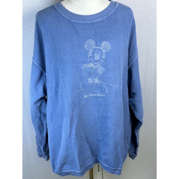Vintage Disney Mickey Mouse Sweatshirt Men's Large Made in Russia Unisex
